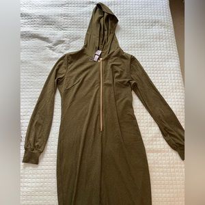 Savage X Fenty olive green shimmery hooded jumpsuit. Size M.